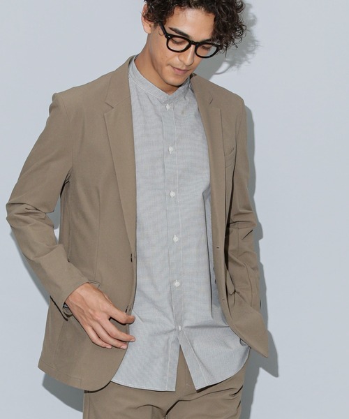 NANO universe（ナノユニバース）の「｢Damerino｣ スーパーストレッチトリコット セットアップ / ジャケット＆パンツ（セットアップ・メンズ・ブラック/ネイビー/ベージュ・S/M/L/XL）」の16枚目の写真