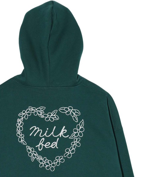 MILKFED.（ミルクフェド）の「WREATH SWEAT HOODIE（パーカー・レディース・グリーン/オートミール/ピンク・M/L）」の16枚目の写真