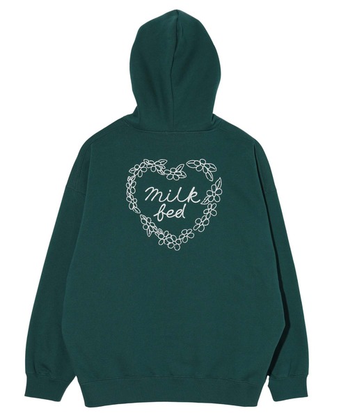 MILKFED.（ミルクフェド）の「WREATH SWEAT HOODIE（パーカー・レディース・グリーン/オートミール/ピンク・M/L）」の21枚目の写真