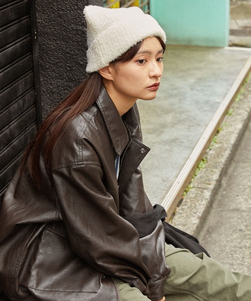 Viedit アニマルニットポロ グレー VIEDIT アニマルニットポロ グレー