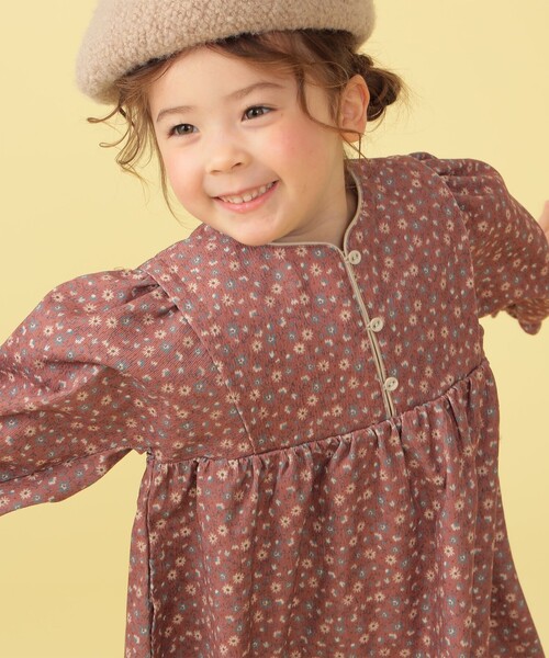 BEAMS mini(ビームスミニ)の「BEAMS mini / フラワー コーデュロイ ワンピース 23FW (90~150cm)(ワンピース・キッズ・レッド系その他2/サックスブルー/ホワイト系その他5・110/130/150/140/120/100/90)」の21枚目の写真