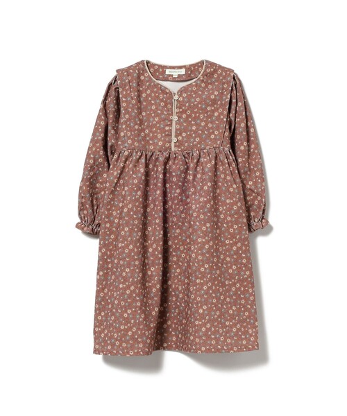 BEAMS mini(ビームスミニ)の「BEAMS mini / フラワー コーデュロイ ワンピース 23FW (90~150cm)(ワンピース・キッズ・レッド系その他2/サックスブルー/ホワイト系その他5・110/130/150/140/120/100/90)」の8枚目の写真