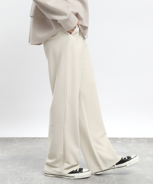 GLOBAL WORK Smile Seed Store(グローバルワーク スマイルシードストア)の「【WEB限定】フクレジャガードイージーパンツ/979831(その他パンツ・レディース・ネイビー/アイボリー/ブラック・LARGE/MEDIUM/X-LARGE/SMALL)」の8枚目の写真