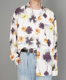 【MinoriTY】マルチプリント総柄ビッグシルエットシャツ オーバーサイズ ビッグシルエット ルーズフィット メンズ 秋服