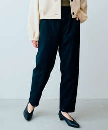 IEDIT | ＩＥＤＩＴ　綿１００％接結ダブルガーゼチノ風素材のきれいめベイカーパンツ(チノパンツ)