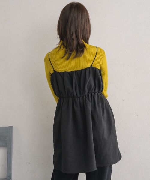RETRO GIRL（レトロガール）の「ギャザーミニOP（ワンピース・レディース・ブラック/ライトグレー/イエロー・FREE）」の22枚目の写真