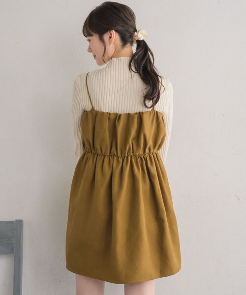 RETRO GIRL（レトロガール）の「ギャザーミニOP（ワンピース・レディース・ブラック/ライトグレー/イエロー・FREE）」の12枚目の写真