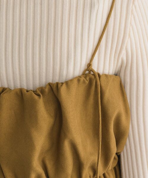 RETRO GIRL（レトロガール）の「ギャザーミニOP（ワンピース・レディース・ブラック/ライトグレー/イエロー・FREE）」の9枚目の写真