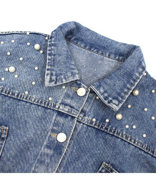 MODE ROBE（モードローブ）の「パール付きデニムジャケット（デニムジャケット・レディース・ブルー・FREE）」の15枚目の写真