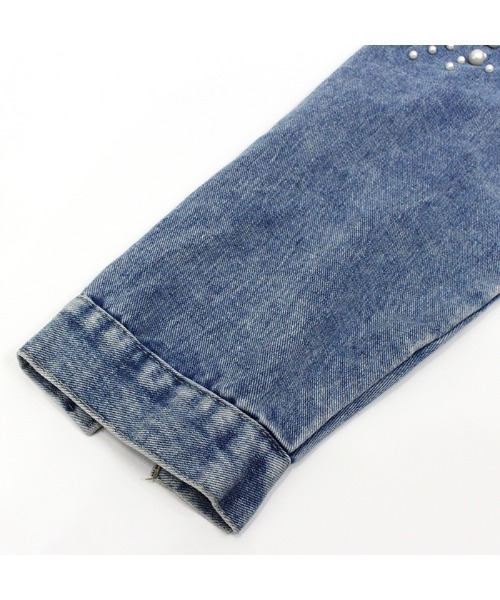 MODE ROBE（モードローブ）の「パール付きデニムジャケット（デニムジャケット・レディース・ブルー・FREE）」の16枚目の写真