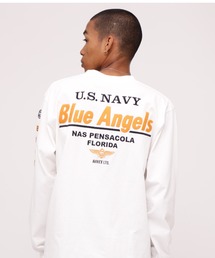 AVIREX | LONG SLEEVE T-SHIRT EMBROIDERY THE BLUE ANGELS / 長袖 Tシャツ エンブロイダリー ザ ブルーエンジェル / AVIREX / アヴィレックス(Tシャツ/カットソー)