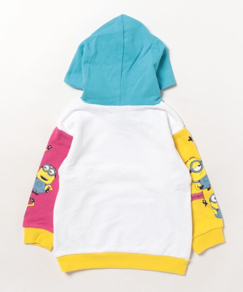 MINIONS(ミニオンズ)の「親子お揃い ミニオン ネオンクレイジー切替パーカー 9100K(パーカー・キッズ・ホワイト・120cm/130cm/110cm/100cm)」の10枚目の写真
