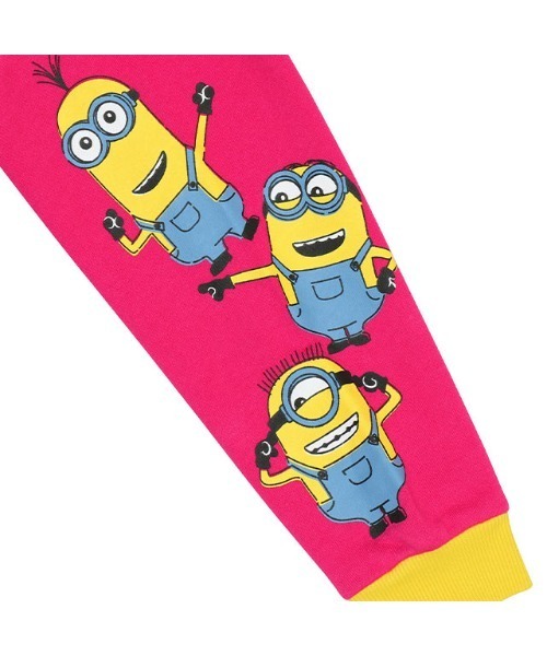 MINIONS(ミニオンズ)の「親子お揃い ミニオン ネオンクレイジー切替パーカー 9100K(パーカー・キッズ・ホワイト・120cm/130cm/110cm/100cm)」の4枚目の写真