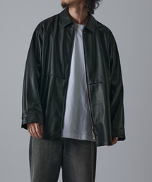 Lui's | シンセティックレザーシャツブルゾン(シャツ/ブラウス)