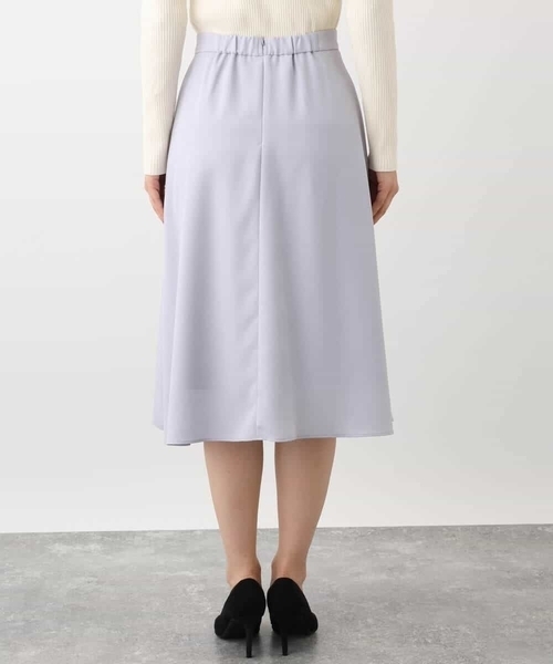 MK MICHEL KLEIN（エムケーミッシェルクラン）の「ラップ風デザインフレアスカート/洗える（スカート・レディース・ネイビー/ライトブルー・38）」の17枚目の写真