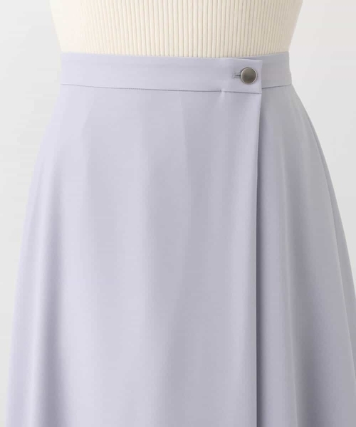 MK MICHEL KLEIN（エムケーミッシェルクラン）の「ラップ風デザインフレアスカート/洗える（スカート・レディース・ネイビー/ライトブルー・38）」の18枚目の写真