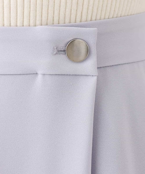 MK MICHEL KLEIN（エムケーミッシェルクラン）の「ラップ風デザインフレアスカート/洗える（スカート・レディース・ネイビー/ライトブルー・38）」の21枚目の写真