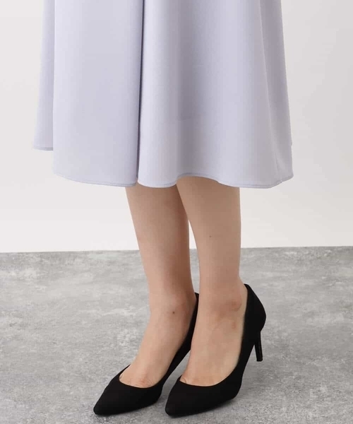 MK MICHEL KLEIN（エムケーミッシェルクラン）の「ラップ風デザインフレアスカート/洗える（スカート・レディース・ネイビー/ライトブルー・38）」の22枚目の写真