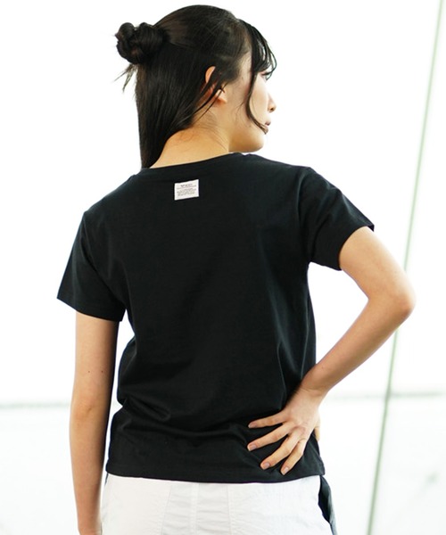 ROXY(ロキシー)の「ROXY/ロキシー 半袖Tシャツ ブランドロゴ クルーネック RST241079(Tシャツ/カットソー・レディース・ブラック/ホワイト・L/M/S)」の16枚目の写真