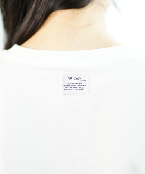 ROXY(ロキシー)の「ROXY/ロキシー 半袖Tシャツ ブランドロゴ クルーネック RST241079(Tシャツ/カットソー・レディース・ブラック/ホワイト・L/M/S)」の13枚目の写真