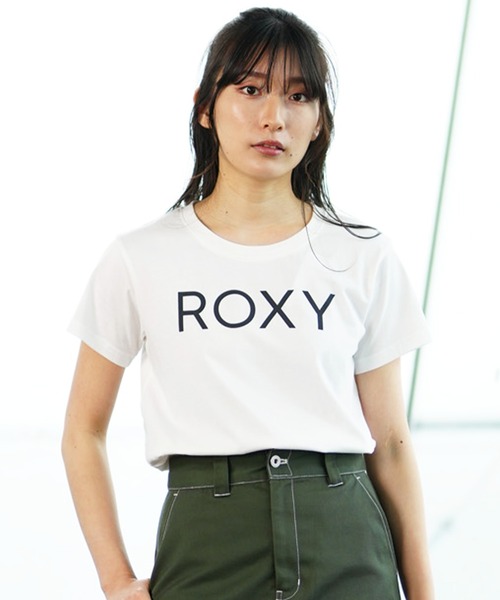 ROXY(ロキシー)の「ROXY/ロキシー 半袖Tシャツ ブランドロゴ クルーネック RST241079(Tシャツ/カットソー・レディース・ブラック/ホワイト・L/M/S)」の10枚目の写真