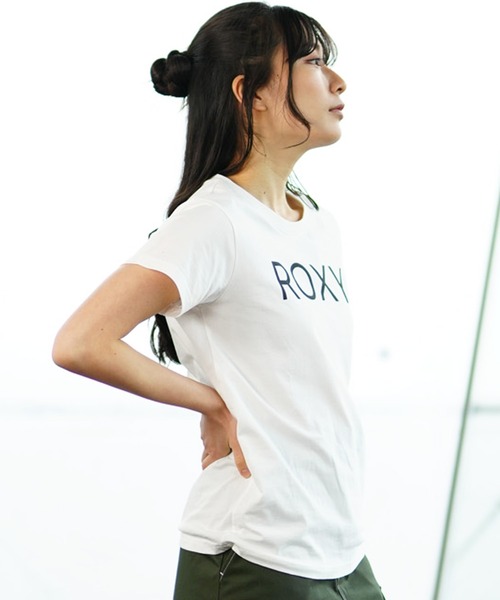 ROXY(ロキシー)の「ROXY/ロキシー 半袖Tシャツ ブランドロゴ クルーネック RST241079(Tシャツ/カットソー・レディース・ブラック/ホワイト・L/M/S)」の5枚目の写真