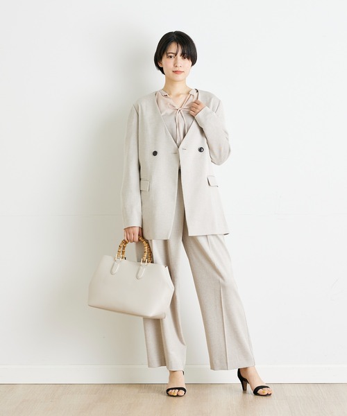 INED CLARO（イネドクラロ）の「フリルスリーブブラウス（シャツ/ブラウス・レディース・ピンク/ブラック・フリー）」の3枚目の写真