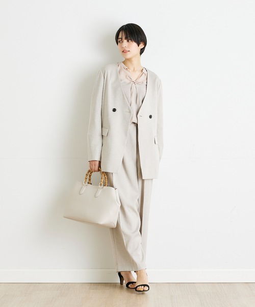 INED CLARO（イネドクラロ）の「フリルスリーブブラウス（シャツ/ブラウス・レディース・ピンク/ブラック・フリー）」の4枚目の写真