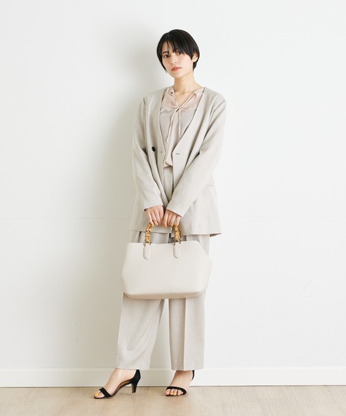 INED CLARO（イネドクラロ）の「フリルスリーブブラウス（シャツ/ブラウス・レディース・ピンク/ブラック・フリー）」の6枚目の写真