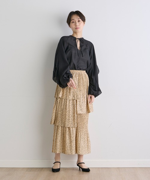 INED CLARO（イネドクラロ）の「フリルスリーブブラウス（シャツ/ブラウス・レディース・ピンク/ブラック・フリー）」の20枚目の写真