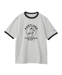 【Champion/チャンピオン】メンズ メンズカジュアル ショートスリーブリンガーTシャツ