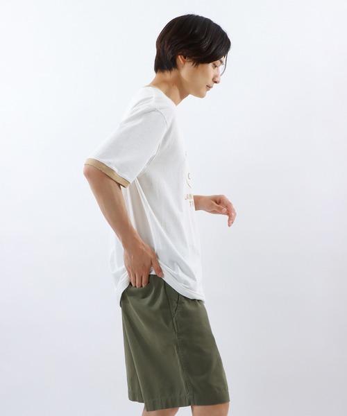 Champion（チャンピオン）の「【Champion/チャンピオン】メンズ メンズカジュアル ショートスリーブリンガーTシャツ（Tシャツ/カットソー・メンズ・ブラック/ベージュ/ネイビー/モスグリーン・X-LARGE/LARGE/MEDIUM）」の11枚目の写真