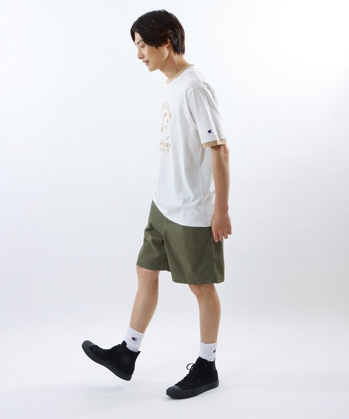 Champion（チャンピオン）の「【Champion/チャンピオン】メンズ メンズカジュアル ショートスリーブリンガーTシャツ（Tシャツ/カットソー・メンズ・ブラック/ベージュ/ネイビー/モスグリーン・X-LARGE/LARGE/MEDIUM）」の13枚目の写真