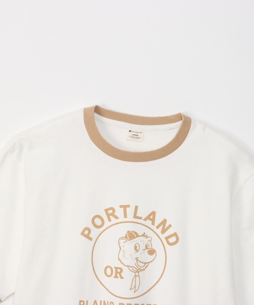 Champion（チャンピオン）の「【Champion/チャンピオン】メンズ メンズカジュアル ショートスリーブリンガーTシャツ（Tシャツ/カットソー・メンズ・ブラック/ベージュ/ネイビー/モスグリーン・X-LARGE/LARGE/MEDIUM）」の16枚目の写真