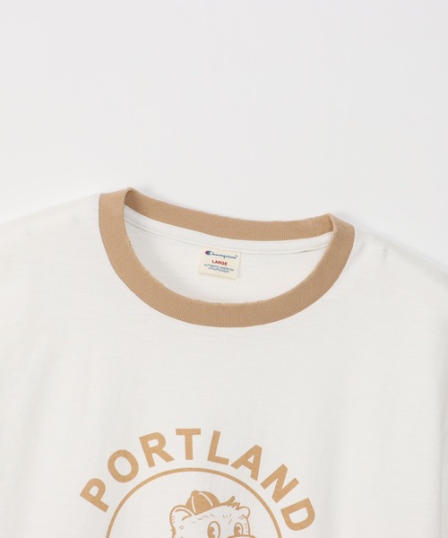 Champion（チャンピオン）の「【Champion/チャンピオン】メンズ メンズカジュアル ショートスリーブリンガーTシャツ（Tシャツ/カットソー・メンズ・ブラック/ベージュ/ネイビー/モスグリーン・X-LARGE/LARGE/MEDIUM）」の17枚目の写真