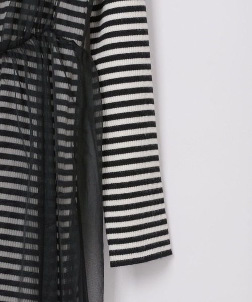 Heather（ヘザー）の「チュールニットミニワンピース2P  100724（ワンピース・レディース・グレー系/ベージュ系/ブラック系その他・FREE）」の16枚目の写真