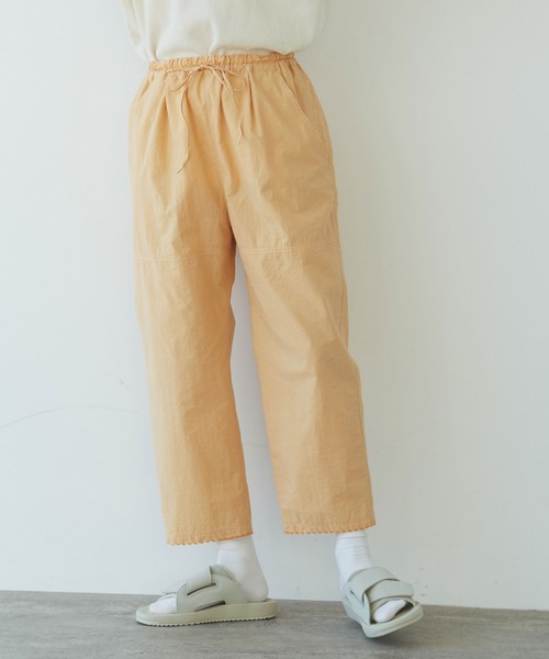 yuni ユニ フラワープリントパンツ ブラウン yuni ユニ フラワープリントパンツ ブラウン GU公式 | フラワー