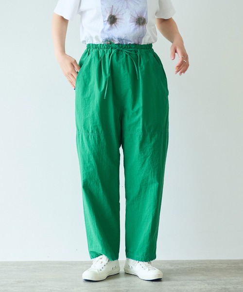 yuni（ユニ ）の「ワッシャー コットンナイロン イージーパンツ