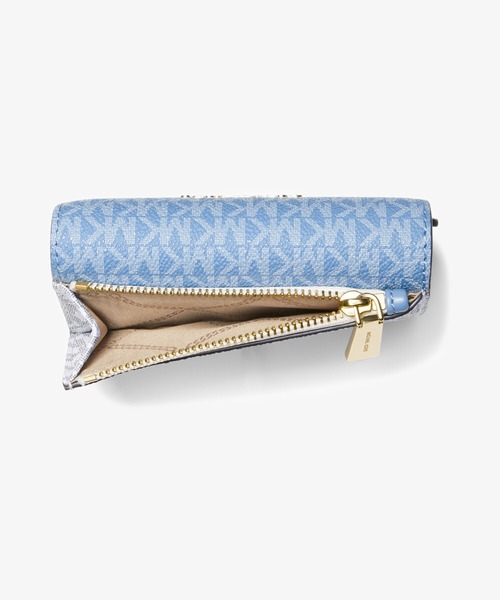 MICHAEL KORS(マイケルコース)の「JET SET CHARM エンベロープ トライフォールド - MKシグネチャー(財布・レディース・ブルー系その他・FREE)」の4枚目の写真
