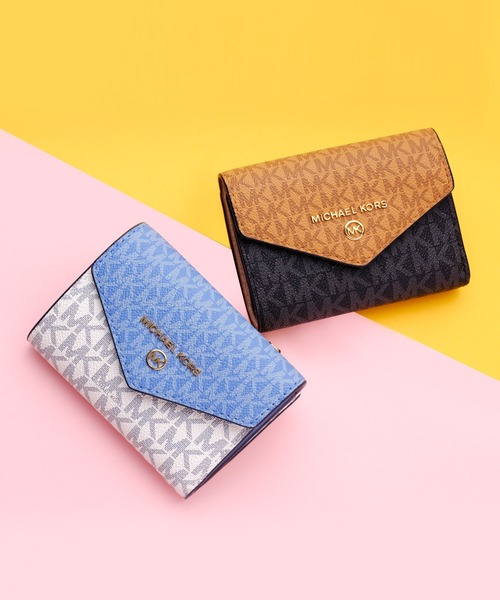 MICHAEL KORS(マイケルコース)の「JET SET CHARM エンベロープ トライフォールド - MKシグネチャー(財布・レディース・ブルー系その他・FREE)」の8枚目の写真