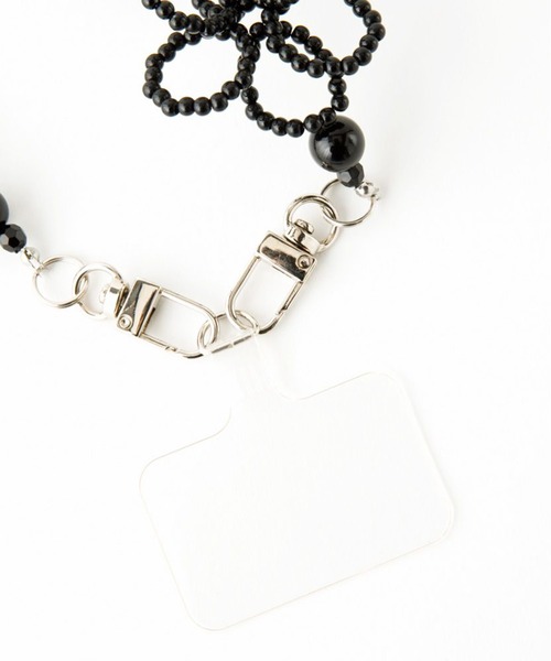 Casselini(キャセリーニ)の「【Casselini】フラワービーズハンドスマホストラップ 242-110804(スマホケース/カバー・レディース・ピンク/シルバー/ホワイト/ブラック・FREE)」の9枚目の写真