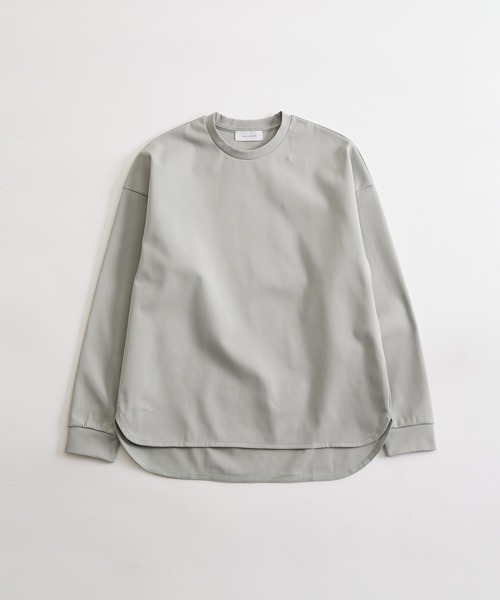 ADAM ET ROPE'(アダムエロペ)の「ポンチ ドロップショルダー キックバック ロングスリーブTee / 高機能ストレッチ / ロングシーズン着用可能(Tシャツ/カットソー・メンズ・ブラック/グレー/オフホワイト/グリーン系その他3・L/M)」の19枚目の写真