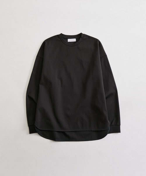 ADAM ET ROPE'(アダムエロペ)の「ポンチ ドロップショルダー キックバック ロングスリーブTee / 高機能ストレッチ / ロングシーズン着用可能(Tシャツ/カットソー・メンズ・ブラック/グレー/オフホワイト/グリーン系その他3・L/M)」の22枚目の写真