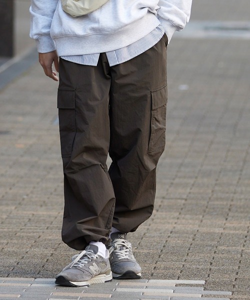 coca(coca)(コカ)の「メンズ ナイロンワッシャーカーゴパンツ(カーゴパンツ・メンズ・カーキ/ブラック・M/L/XL)」の1枚目の写真