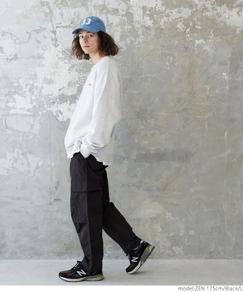 coca(coca)(コカ)の「メンズ ナイロンワッシャーカーゴパンツ(カーゴパンツ・メンズ・カーキ/ブラック・M/L/XL)」の3枚目の写真