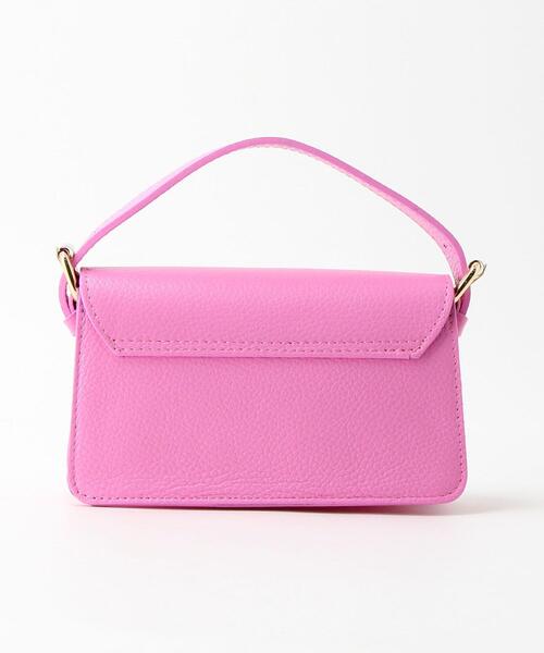 ELYSIR（エリジール）の「＜ELYSIR＞レザー フラップ ショルダーバッグ -2WAY-（ショルダーバッグ・レディース・ピンク・FREE）」の4枚目の写真