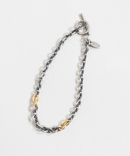 Iroquois（イロコイ）の「IROQUOIS イロコイ / INTERWOVEN BRACELET シルバー925チェーンブレスレット / 876102（ブレスレット・メンズ・アンティークシルバー・FREE）」の4枚目の写真