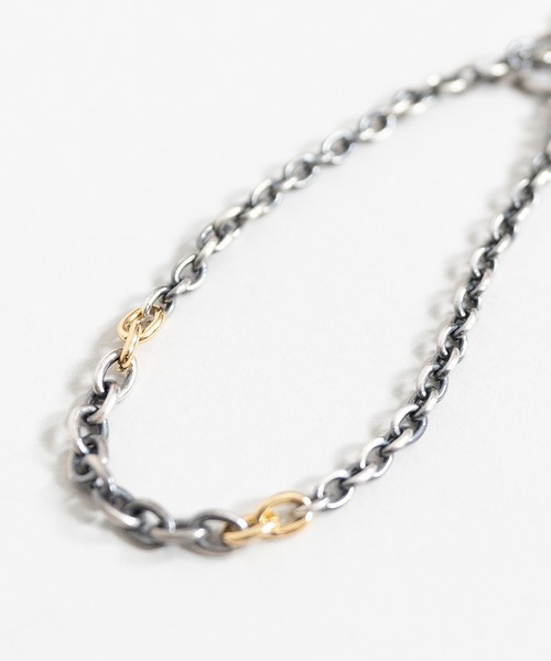 Iroquois（イロコイ）の「IROQUOIS イロコイ / INTERWOVEN BRACELET シルバー925チェーンブレスレット / 876102（ブレスレット・メンズ・アンティークシルバー・FREE）」の5枚目の写真