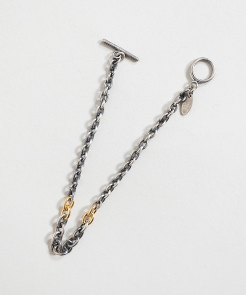 Iroquois（イロコイ）の「IROQUOIS イロコイ / INTERWOVEN BRACELET シルバー925チェーンブレスレット / 876102（ブレスレット・メンズ・アンティークシルバー・FREE）」の2枚目の写真