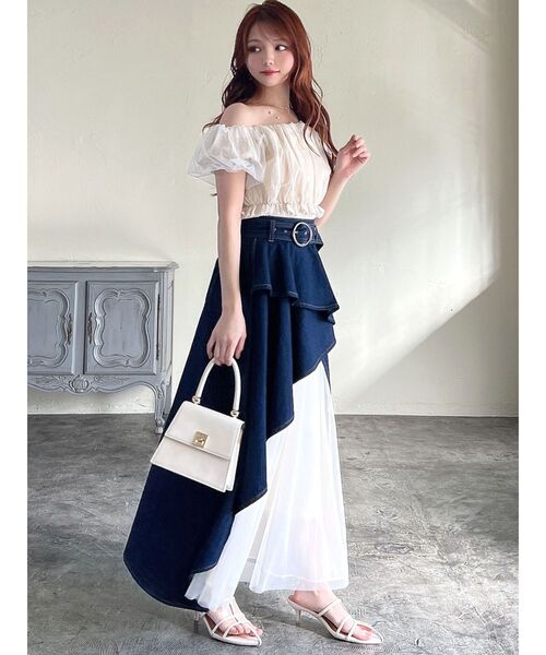 【セール】ラインデザインサンダル（サンダル）｜RESEXXY（リゼクシー）